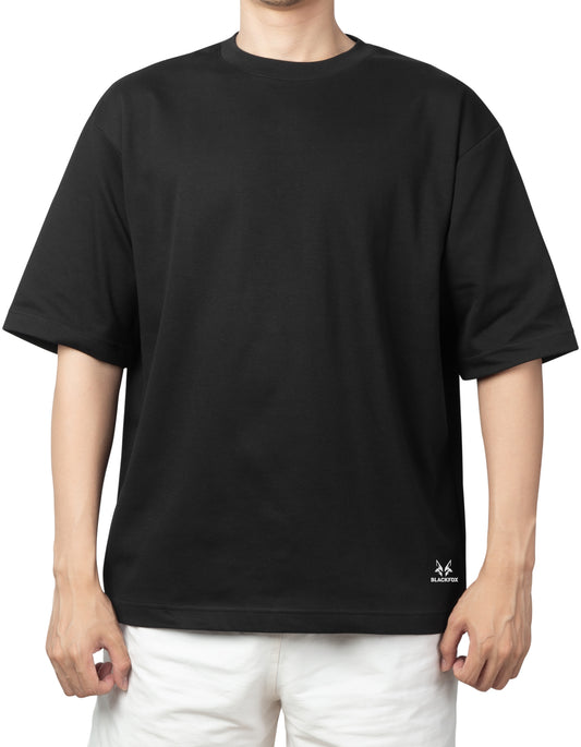 Oversized Black T-Shirt - Relaxed Fit for Casual Style